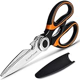 Nouveaux Ciseaux De Cuisine Ultra-Résistants,EatekPower Ciseaux De Service Multifonction élus Meilleurs Ciseaux Pour Poulet, Volaille, Poisson, Viande, Légumes, Herbes et Barbecue