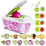 Sedhoom Mandoline Multifonctions 23pcs Coupe Legume des Decoupe legumes Rapidement et Uniformément